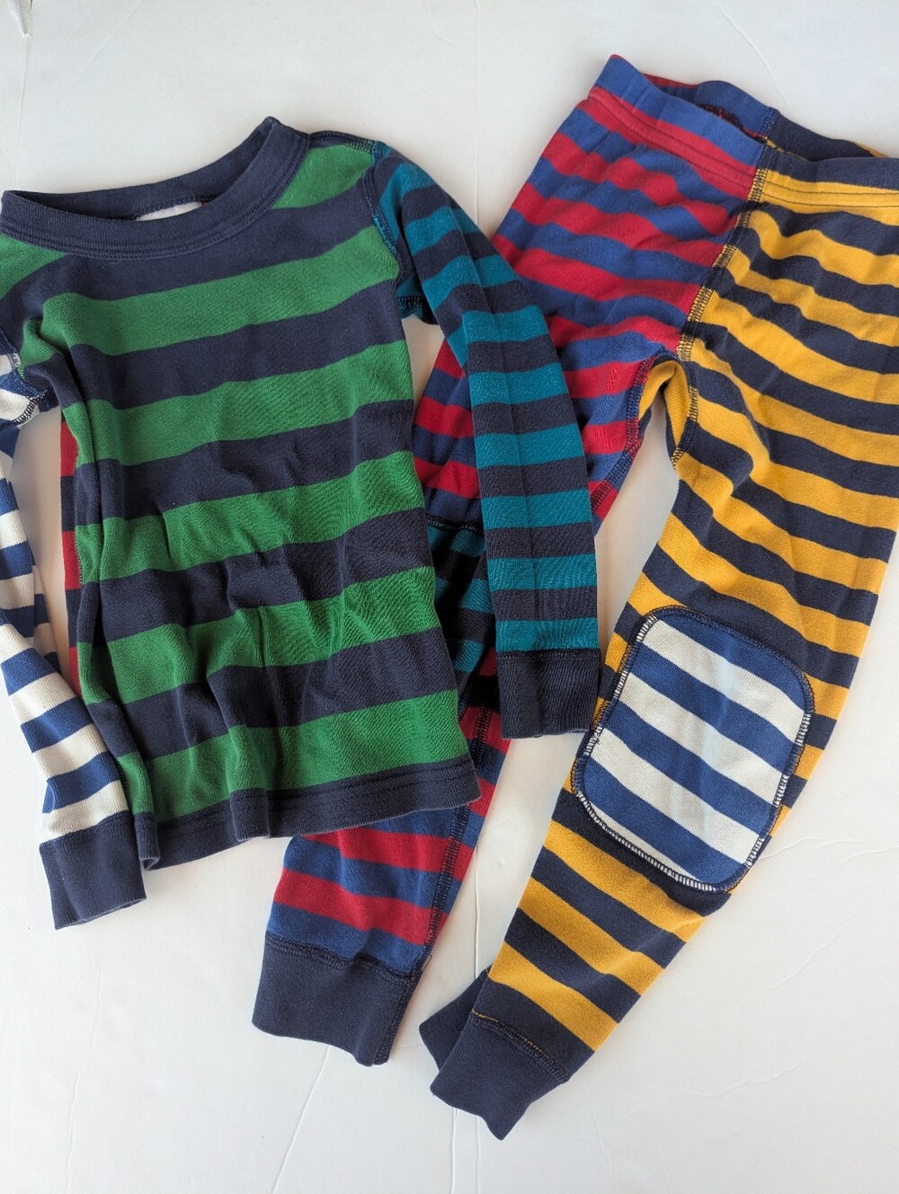 Hanna Anderson Colorful Stripe Pajamas Boys 4T
